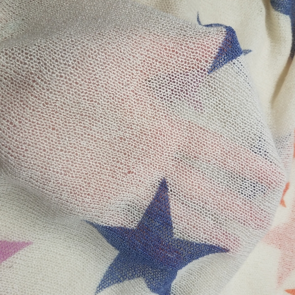 Star Print Sheer See Through Sweater - Picture 7 of 11